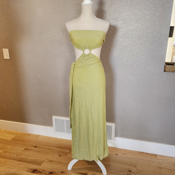 Meshki shimmer dress wrap around skirt size XS - Picture 2 of 11